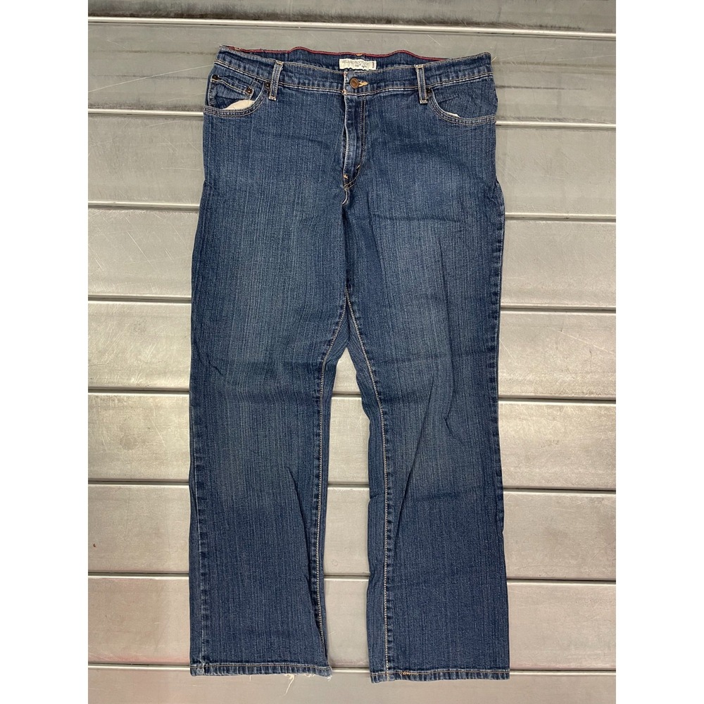 Levis 550 Bootcut Jeans Womens 16 34x31 Blue Medium/Dark Wash Denim Relaxed